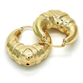 Hollow Light Weight Bamboo Hoops in Gold Layered, Hollow  Bamboo Design, Polished Finish, Gold Tone