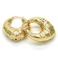 Hollow Light Weight Bamboo Hoops in Gold Layered, Hollow  Bamboo Design, Polished Finish, Gold Tone