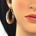 Hollow Light Weight Bamboo Hoops in Gold Layered, Hollow  Bamboo Design, Polished Finish, Gold Tone